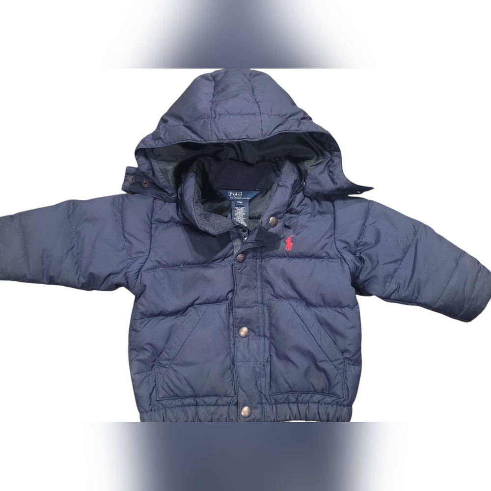 Ralph Lauren 12M Down Navy Puffer Jacket